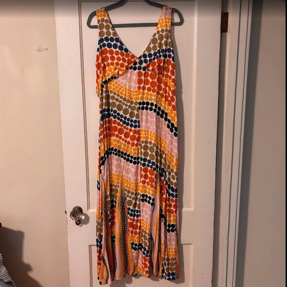 Anthropologie The Odells Dot-Printed Maxi Dress PL - Picture 5 of 6